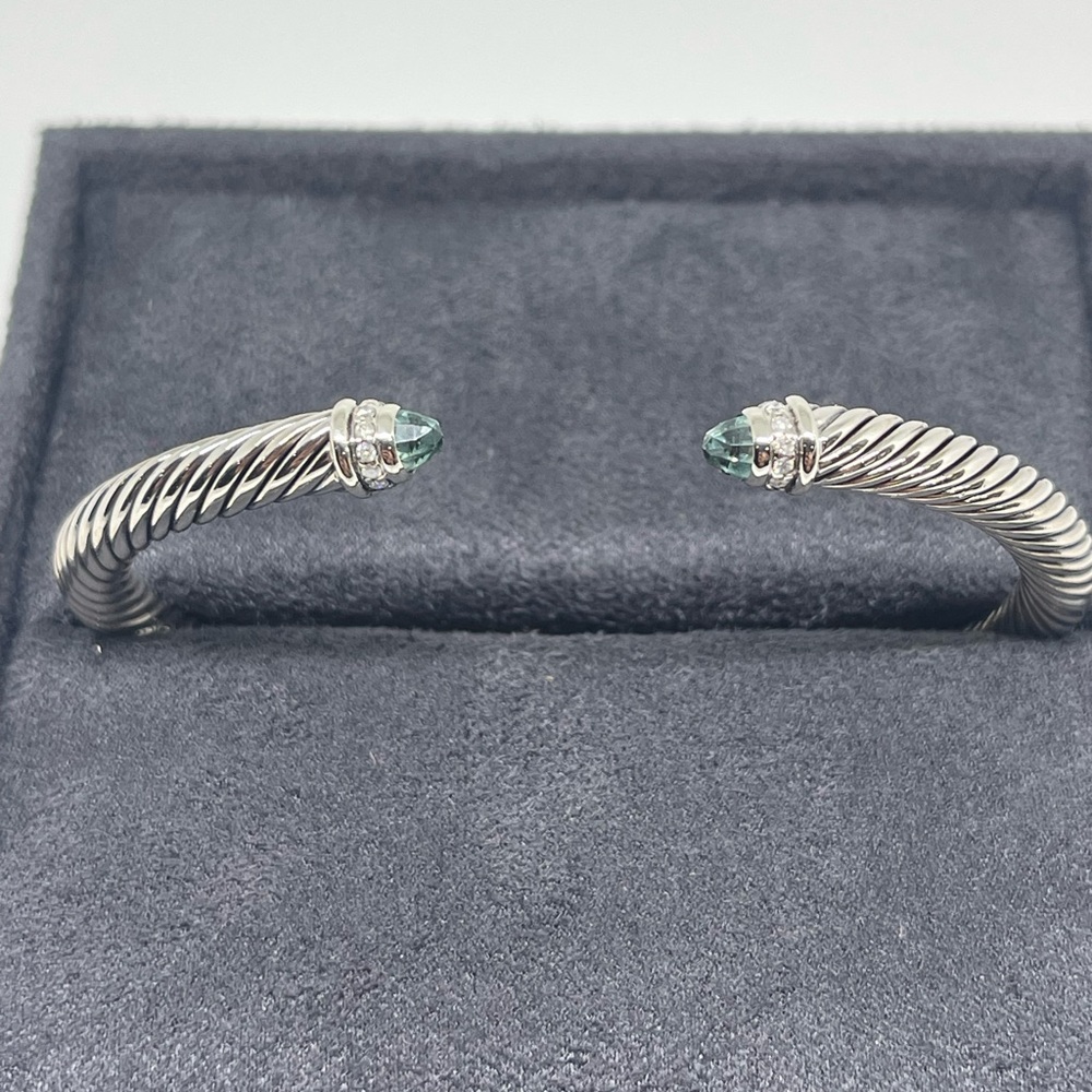 David Yurman Cable Classics 5mm Bracelet with Diamonds - Picture 2 of 10